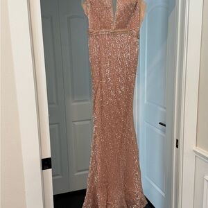 Camille La Vie Blush Sequin Dress